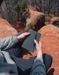 Libreta de cuero reciclado A5 personalizada